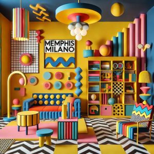 IMAGEN CON DECORACIÓN ESTILO MEMPHIS