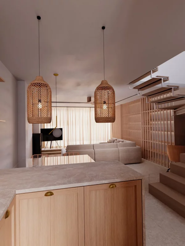 vista salón desde cocina